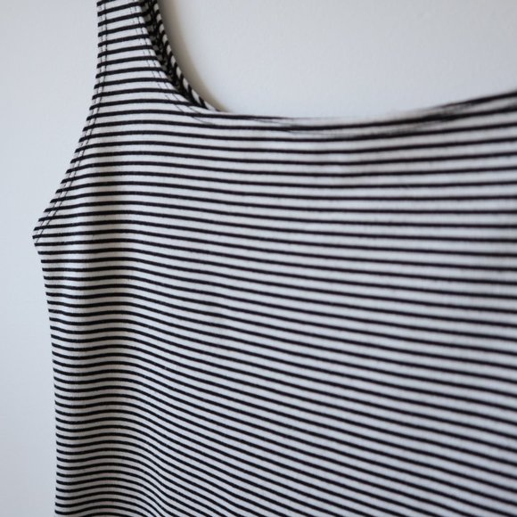 Zara Trafaluc Black and White Striped Sleeveless Bodycon Tank Dress, Siz… - Picture 8 of 14